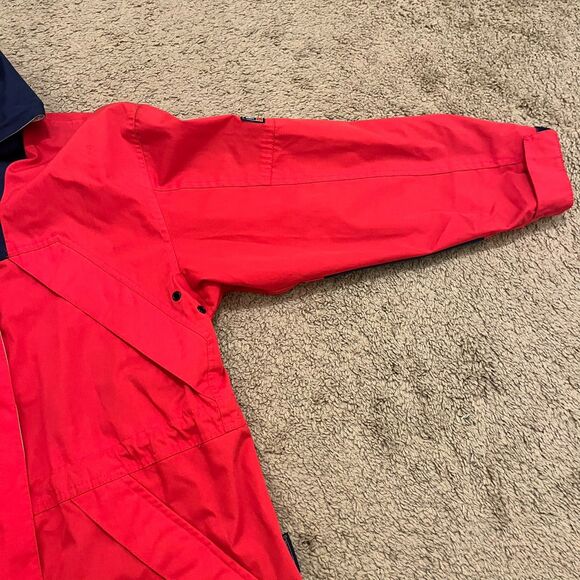 Vtg 1990s Pacific Trail - Full Zip Red Hooded Coat Mens S London Fog - Picture 3 of 8